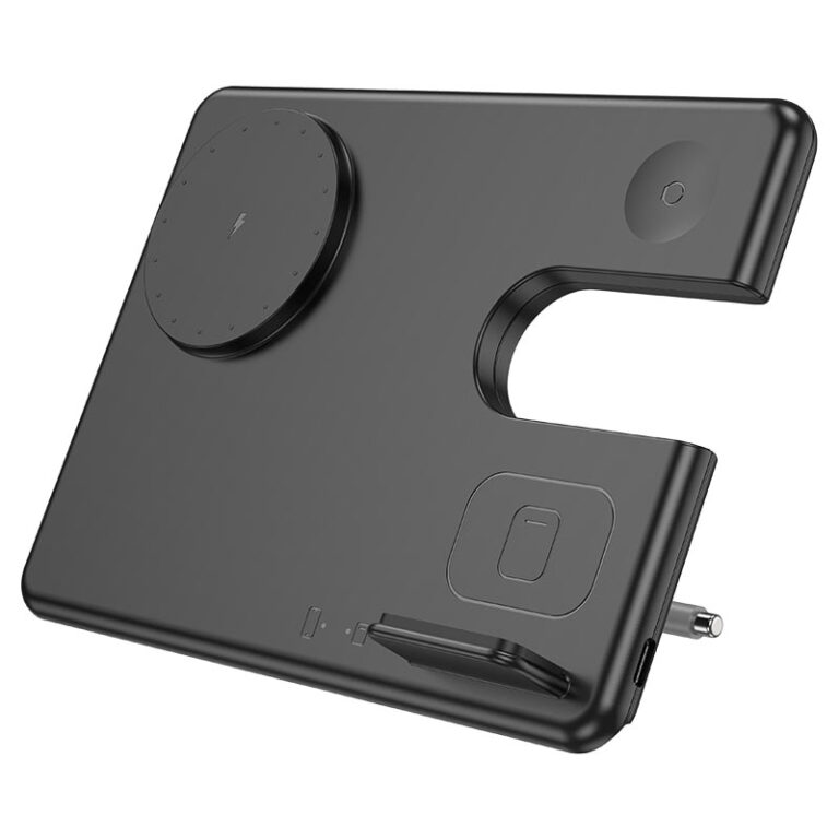 CQ1 Geek pliere 3-in-1 încărcător magnetic fără fir rapid (pentru iWatch) negru