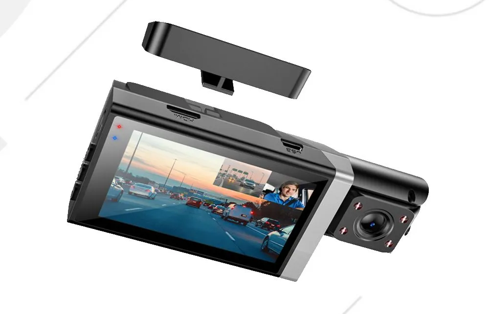 DI64 Triumph tri-screen display simultan de conducere (versiune Wifi) negru