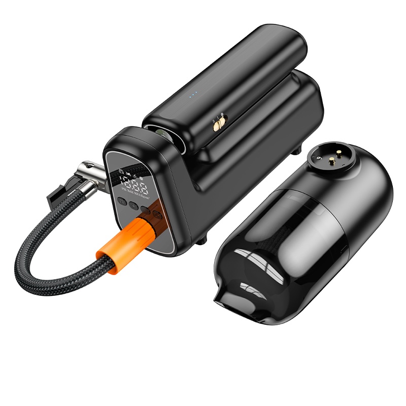 Hoco DPH05 Rece curat 5-in-1 pompa de aer aspirator multifuncțional negru